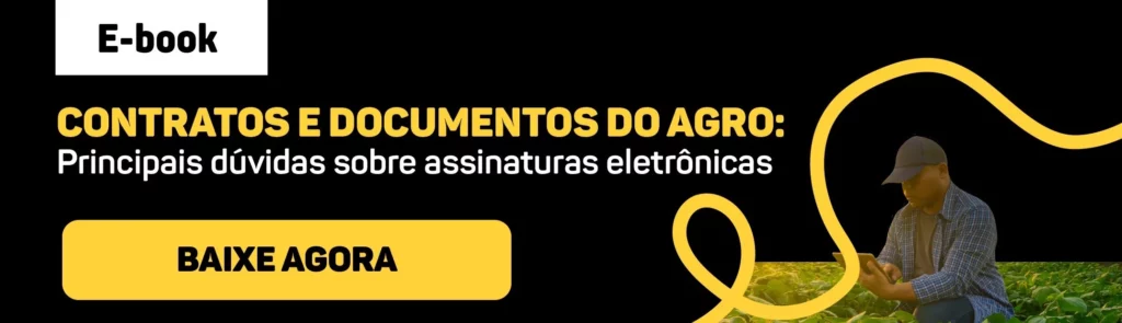 Imagem CTA para download do e-book de contratos e documentos do agro, produzido e disponibilizado pela Assinei