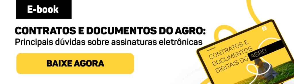 Imagem CTA para download do e-book de contratos e documentos do agro, produzido e disponibilizado pela Assinei